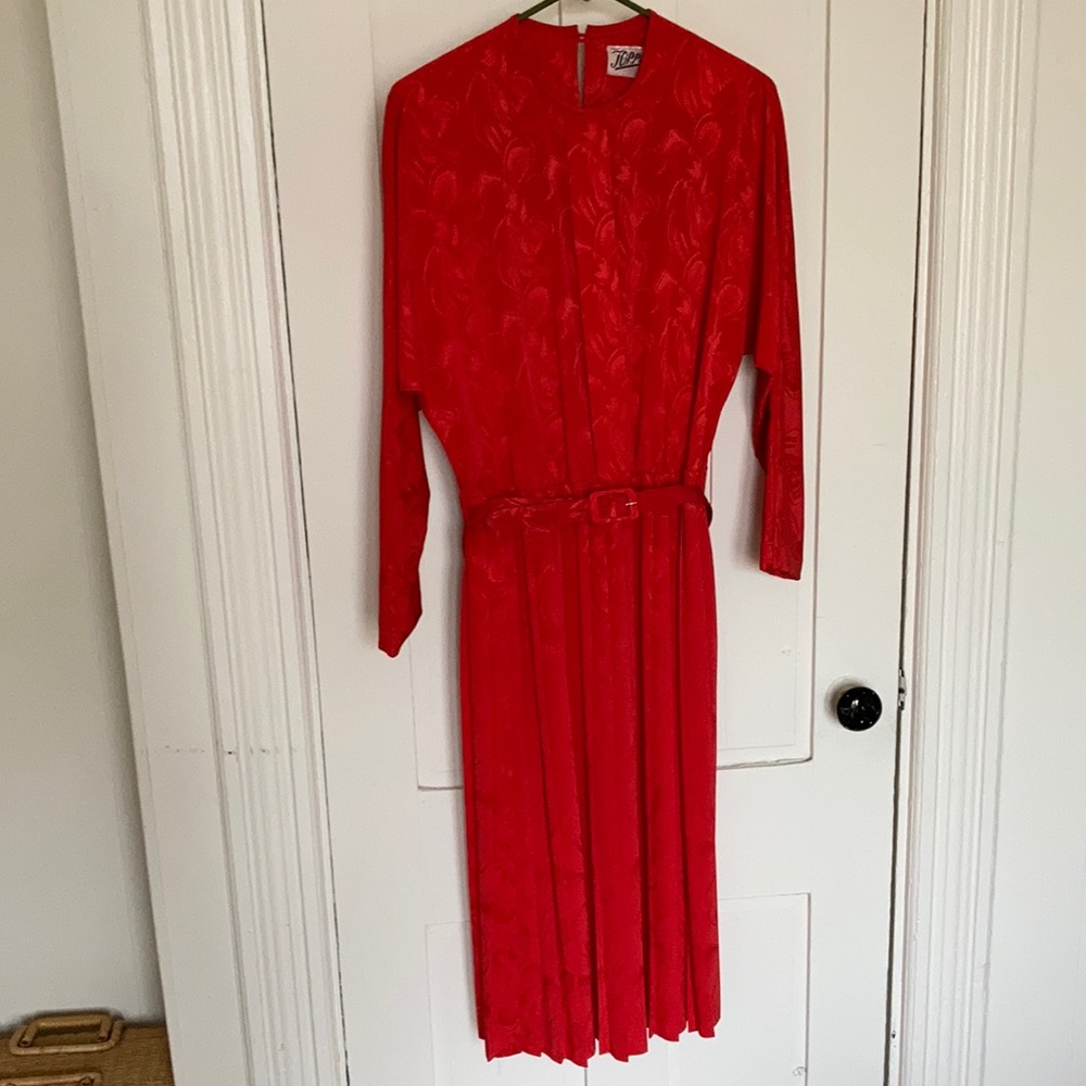 Red vintage dress